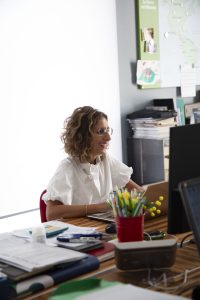 Federica Colangelo negli uffici Le Ferre